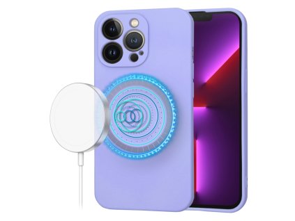 61512 techsuit softflex magsafe kryt na iphone 13 pro svetlo fialovy