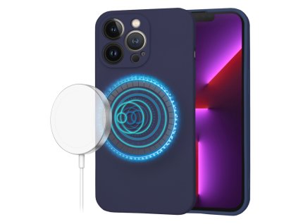 61500 techsuit softflex magsafe kryt na iphone 13 pro tmavo modry