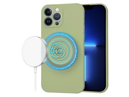 61539 techsuit softflex magsafe kryt na iphone 13 pro max matcha zeleny