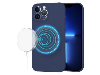 61521 techsuit softflex magsafe kryt na iphone 13 pro max tmavo modry