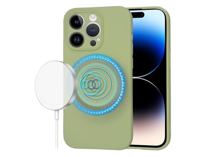 63465 techsuit softflex magsafe kryt na iphone 14 pro matcha zeleny
