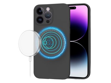 61566 techsuit softflex magsafe kryt na iphone 14 pro max cierny