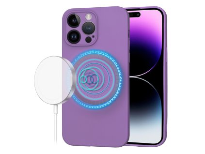 61581 techsuit softflex magsafe kryt na iphone 14 pro max fialovy