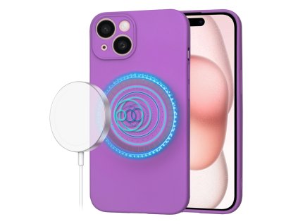 61605 techsuit softflex magsafe kryt na iphone 15 fialovy