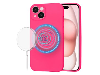 61602 techsuit softflex magsafe kryt na iphone 15 syto ruzovy