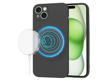 61662 techsuit softflex magsafe kryt na iphone 15 plus cierny
