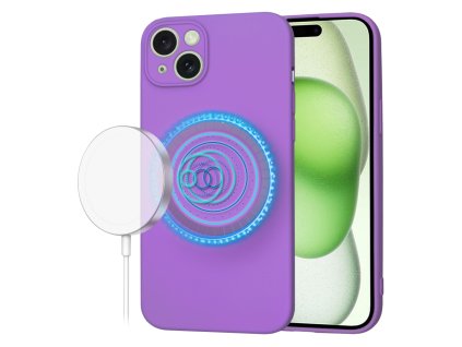 61668 techsuit softflex magsafe kryt na iphone 15 plus fialovy