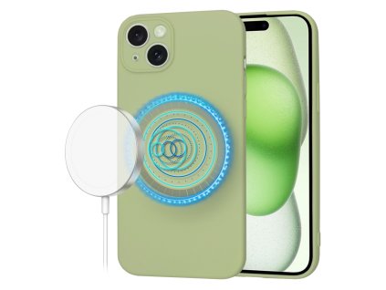 61665 techsuit softflex magsafe kryt na iphone 15 plus matcha zeleny