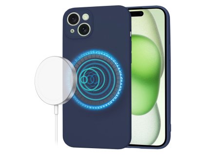 61674 techsuit softflex magsafe kryt na iphone 15 plus tmavo modry