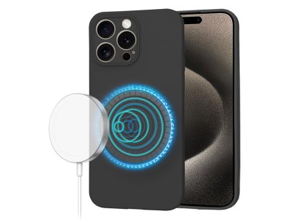61638 techsuit softflex magsafe kryt na iphone 15 pro max cierny