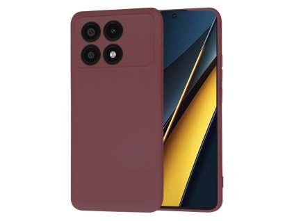 74322 techsuit softflex puzdro pre xiaomi poco x6 pro slivkovo cervene