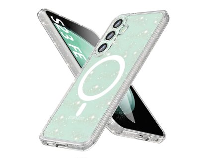 67314 techsuit sparkleskin magsafe series puzdro na samsung galaxy s23 fe priehladny