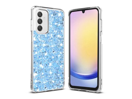 69120 techsuit sparkly glitter puzdro na samsung galaxy a25 5g modry