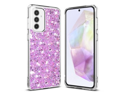 69105 techsuit sparkly glitter puzdro na samsung galaxy a35 5g magenta