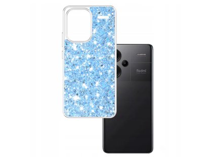 73962 techsuit sparkly glitter puzdro pre xiaomi redmi note 13 pro 5g modre