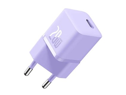 81600 baseus gan nabijacka ccgn050105 usb c 20 w rychle nabijanie fialova