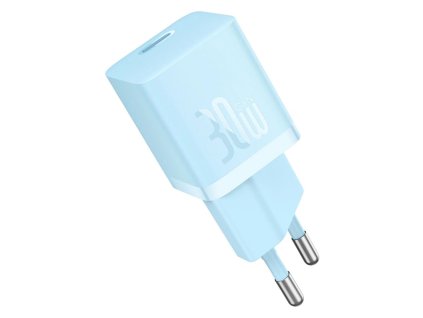 81612 baseus gan nabijacka ccgn070603 usb c 30 w rychle nabijanie modra