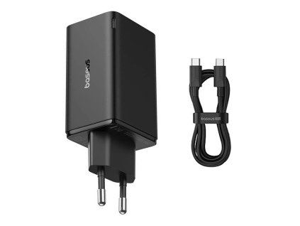 81828 5 baseus gan nabijacka p10162701113 00 2 usb 2 usb c 65 w usb c kabel cierna