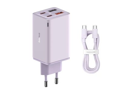 81834 8 baseus gan nabijacka p10162701533 00 2 usb 2 usb c 65 w usb c kabel fialova
