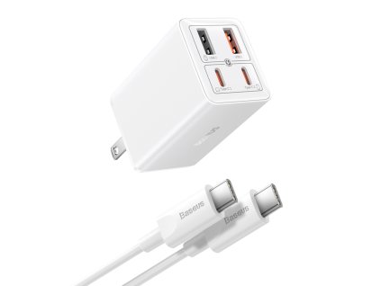 81795 baseus gan6 pro sietova nabijacka us plug p10162702213 00 2 usb 2 usb c 65 w usb c kabel 100 w 1 m biela