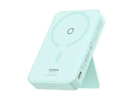 82509 baseus magneticka power banka magpro ppcxz05 p10064101333 00 usb c magsafe 5 000 mah 20 w usb c kabel 3 a 30 cm mint