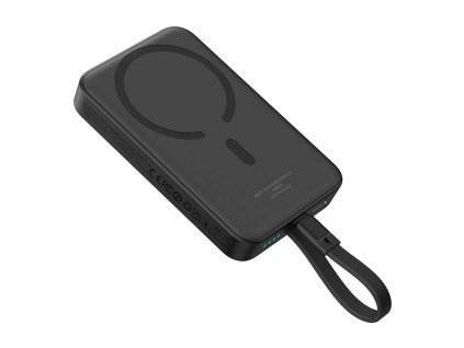 82485 baseus magneticka power banka mini p1002210b113 00 magsafe 2 usb c lightning 10 000 mah 30 w rychle nabijanie cierna