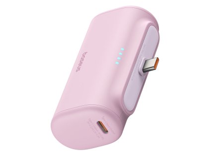 82053 baseus power banka p10068306413 00 usb c kompaktna 20 w 5000 mah usb c kabel baby pink