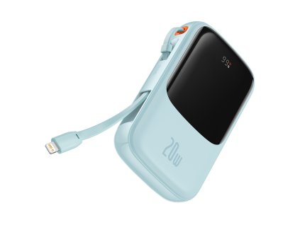 82068 baseus power banka qpow pro ppqd030003 lightning usb c usb a 20 000 mah 20 w usb c lightning kabel 3 a modra