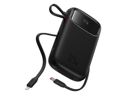 82005 baseus power banka qpow pro p10055003113 00 lightning 2 usb c usb a 10 000 mah 22 5 w usb c kabel 30 cm cierna