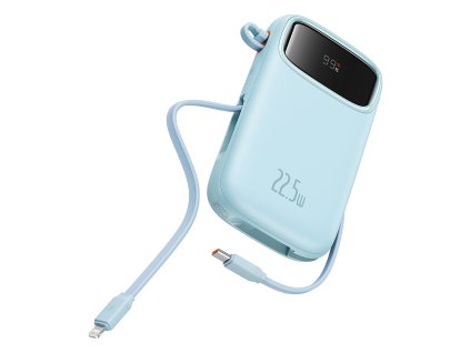 82002 baseus power banka qpow pro p10055003313 00 lightning 2 usb c usb a 10 000 mah 22 5 w usb c kabel 30 cm modra