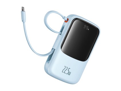 81969 baseus power banka qpow pro p10067101313 00 lightning 2 usb c usb a 10 000 mah 22 5 w usb c kabel modra