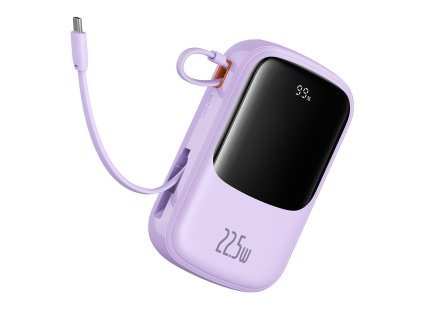 81987 baseus power banka qpow pro p10067103513 00 lightning 2 usb c usb a 20 000 mah 22 5 w usb c kabel fialova