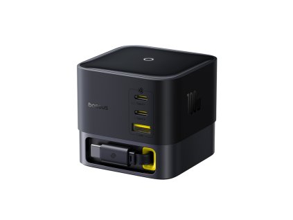 82920 baseus sietova nabijacka super gan p10164001123 00 zasuvaci kabel usb 3 usb c rychle nabijanie 100w 1 5m cierna cosmic black