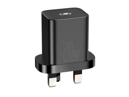 81819 baseus sietova nabijacka super si ccsup k01 uk zastrcka usb c quick charge 20w cierna