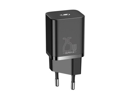 81951 baseus sietova nabijacka super si 1c ccsp020101 usb c rychle nabijanie 25w cierna