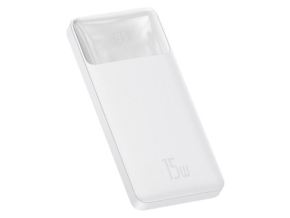 81507 bipow powerbanka ppbd050002 digitalny displej 2 usb qc3 0 usb c 10000mah 15w microusb kabel 0 25m biela