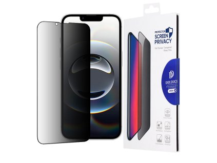 87681 dux ducis tempered glass privacy privacy tvrdene sklo na iphone 16e cierny