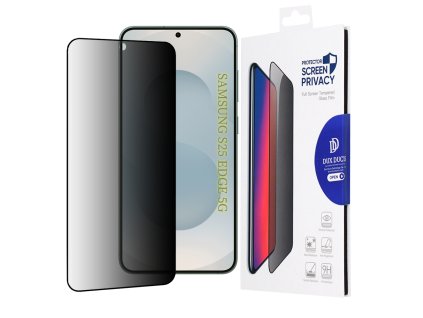 87675 dux ducis tempered glass privacy privacy tvrdene sklo na samsung galaxy s25 edge cierny