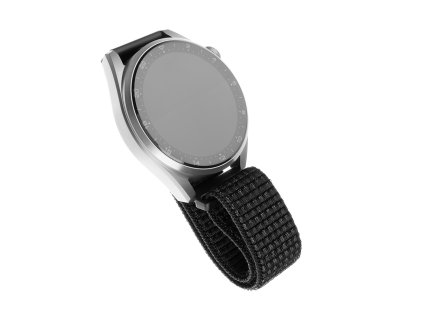 86532 fixed nylonovy remienok 20 mm samsung galaxy watch 4 5 active 2 huawei watch gt 3 42 mm gt 3 pro 43 mm reflexny cierny