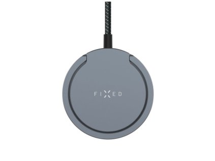 82470 fixed magneticka bezdrotova nabijacka fixmpadp gr univerzalna drziak na prst magsafe qi2 15w usb c 1 2m nylonovy kabel siva
