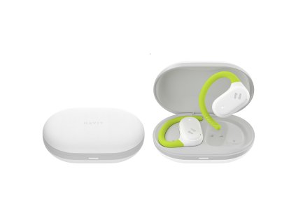 82713 havit bezdrotove sluchadla ows915 tws bluetooth 5 4 mikrofon enc ipx5 usb c 1000mah havit life app biele