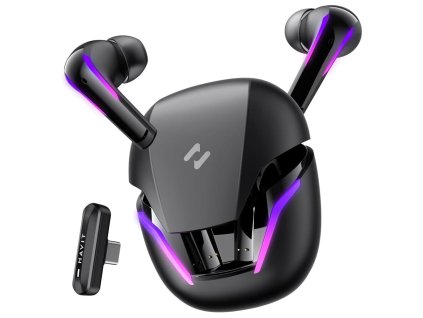 82653 havit herne sluchadla tw970 tws bluetooth 5 3 rgb dongle usb c 400mah cierne