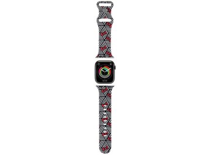 86205 hello kitty silikonovy remienok s motivom masliciek a pruzkov pre apple watch 1 10 se se 2 38 40 41 42 mm cierny