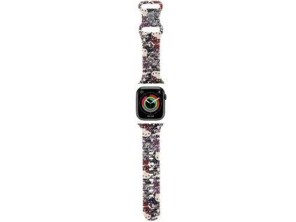 86202 hello kitty silikonovy remienok s motivom stitkov a graffiti pre apple watch 1 10 se se 2 38 40 41 42 mm bezovy