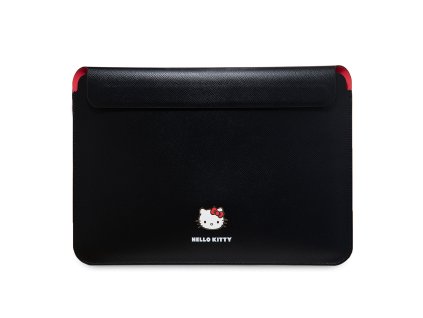 87282 hello kitty 14 ochranne puzdro na notebook z pu koze s kovovym logom cierne