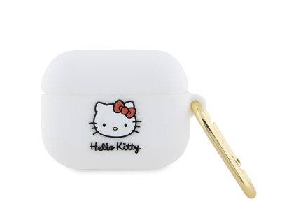 82779 hello kitty silicone 3d kitty head puzdro pre apple airpods pro 1 biele