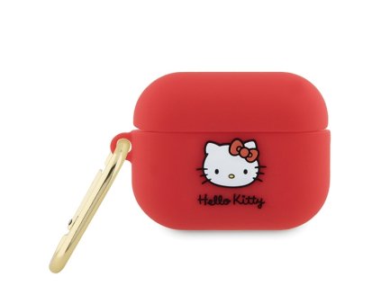 82767 hello kitty silicone 3d kitty head puzdro pre apple airpods pro 2 cervene