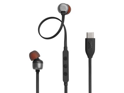 82791 jbl 310c kablove sluchadla usb c hi res audio pure bass 3 tlacidlove ovladanie s mikrofonom cierne