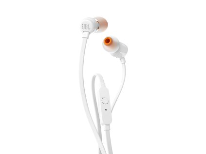 81591 jbl t110 kablove sluchadla 3 5mm jack in ear pure bass biele