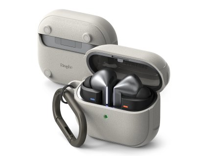 82125 ringke onyx magnetic puzdro pre samsung galaxy buds 3 3 pro protismykovy povrch karabina tepla siva